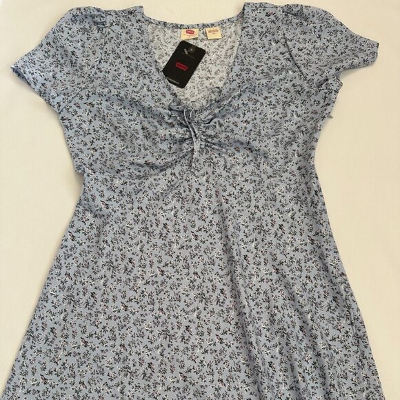 NWT Levi's Delray Short-Sleeve Mini Dress Size L - Picture 1 of 16